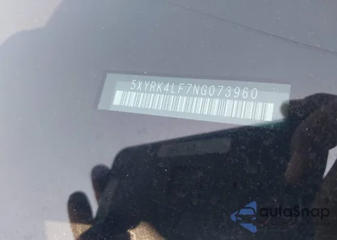 2022 Kia Sorento Sx Prestige z USA, uszkodzony, nr VIN 5XYRK4LF7NG073960